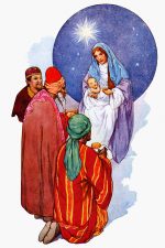 Free Bible Images 2 - Wise Men and Jesus