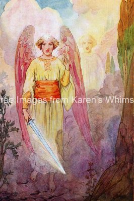 Free Bible Images 15 - Angel with Flaming Sword