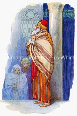 Free Bible Images 4 -Simeon and Baby Jesus