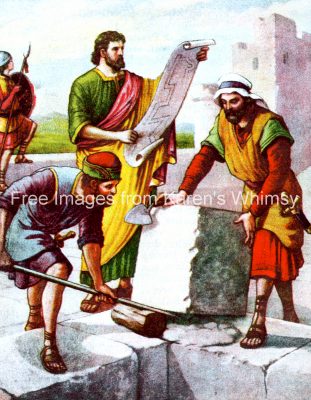 Free Christian Clip Art 15 - Nehemiah at Jerusalem
