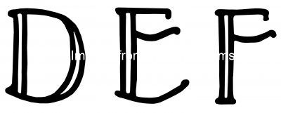 Alphabet Letters 2 - Letters D E F