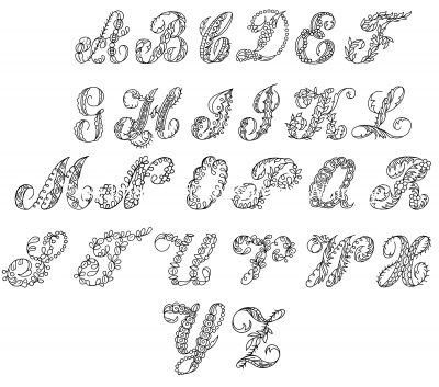Free Fancy Letters of the Alphabet 10