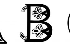 Fancy Alphabet Letters 1 - Letters A B C