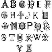 Fancy Alphabet Letters