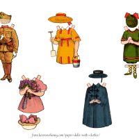 Paper Dolls with Clothes