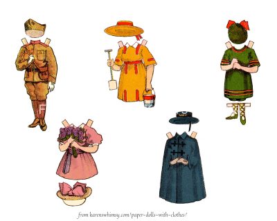 Paper Dolls with Clothes 4
