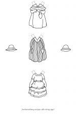 Paper Doll Coloring Pages 1