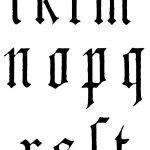 Gothic Lettering 5