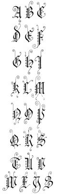 Gothic Lettering 6