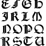 Gothic Letters A to Z 2