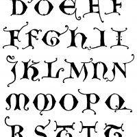 Gothic Letters A-Z