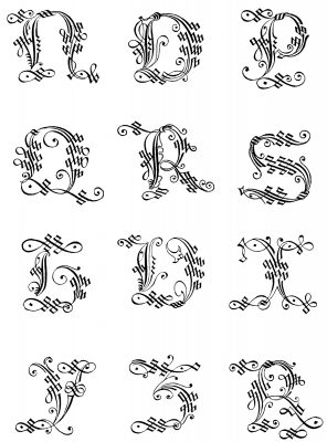 Gothic Letters A to Z 4