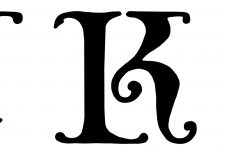 Decorative Gothic Alphabet 4 - Letters J K L