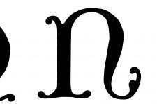Decorative Gothic Alphabet 5 - Letters MNO