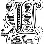 Victorian Decorative Letters 3 - L