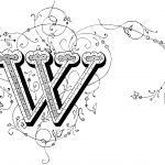Victorian Decorative Letters 8 - W