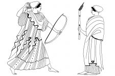 Greek Gods Clip Art 12 - Diana And Callistro