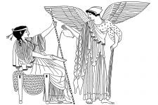 Greek Gods Clip Art 16 - Hera and Iris