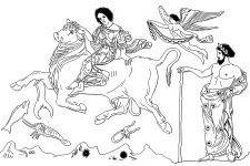 Greek Gods Clip Art 17 - Europa and Eros