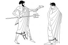 Greek Gods Clip Art 2 - Poseidon and Theseus