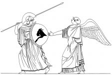 Greek Gods Clip Art 8 - Minerva And Iris