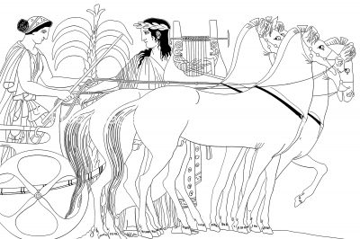 Greek Gods Clip Art 5 - Apollo and Diana