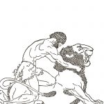 Greek Heroes 5 - Heracles Fights the Lion