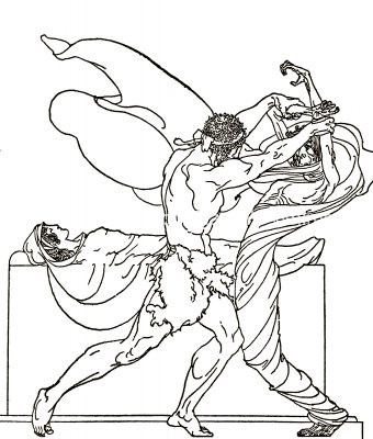 Greek Heroes 10 - Heracles Fights with Death