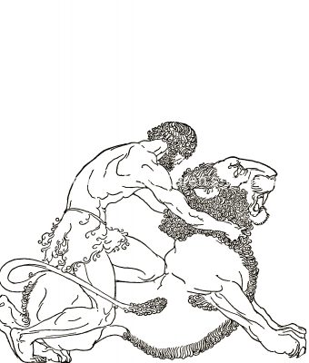 Greek Heroes 5 - Heracles Fights the Lion