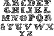 Decorative Alphabet Letters 10 - A to Z