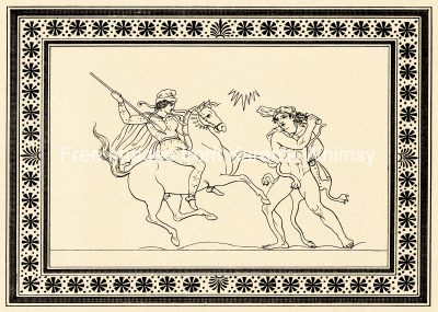 Greek Mythology Goddesses 4 - Hippolyta Fighting Hercules