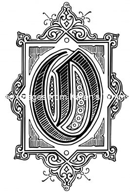 Decorative Letters 6 - Letter O