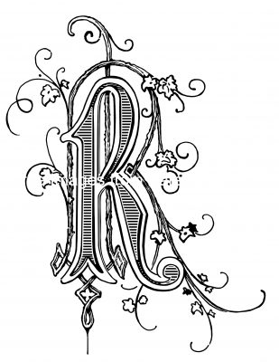 Decorative Letters 9 - Letter R