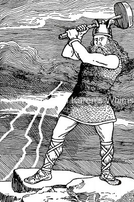 Thor Mythology 1 - Thor and Miolnir