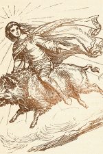 Norse Gods and Creatures 5 - Freyr Riding a Wild Boar
