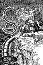 Norse Gods 12 - Thor Fights the Serpent