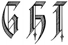Calligraphy Alphabets 3 - G H I