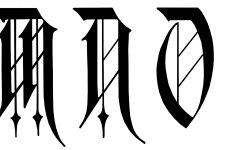 Calligraphy Alphabets 5 - M N O