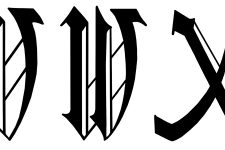 Calligraphy Alphabets 8 - V W X