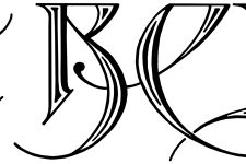 Free Calligraphy Alphabet - A B C D