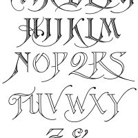 Free Calligraphy Alphabet