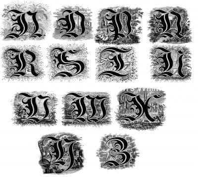 Decorative Alphabet N-Z