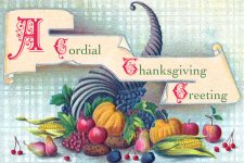 Happy Thanksgiving Clip Art 8 - Colorful Cornucopia