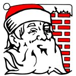 Santa Claus Clipart 5 - Profile of Santa