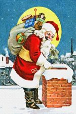 Pictures of Santa Claus 3 - Checking out the Chimney