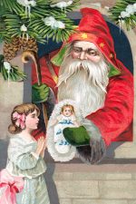 Pictures of Santa Claus 4 - Santa Gives a Present