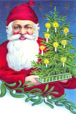 Pictures of Santa Claus 5 - Santa with a Tree