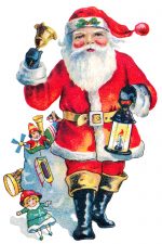 Pictures of Santa Claus 7 - Santa Ringing a Bell