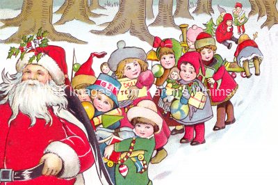Pictures of Santa 2 - Surrounded by Children
