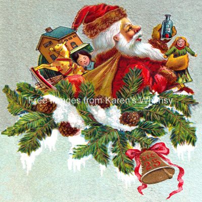 Images of Santa 1 - Santa Carrying Toys